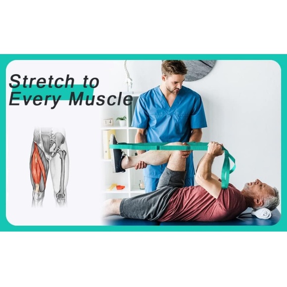 New! Mazzello steel push up handles for floor and stretching yoga strap set! - Picture 8 of 10